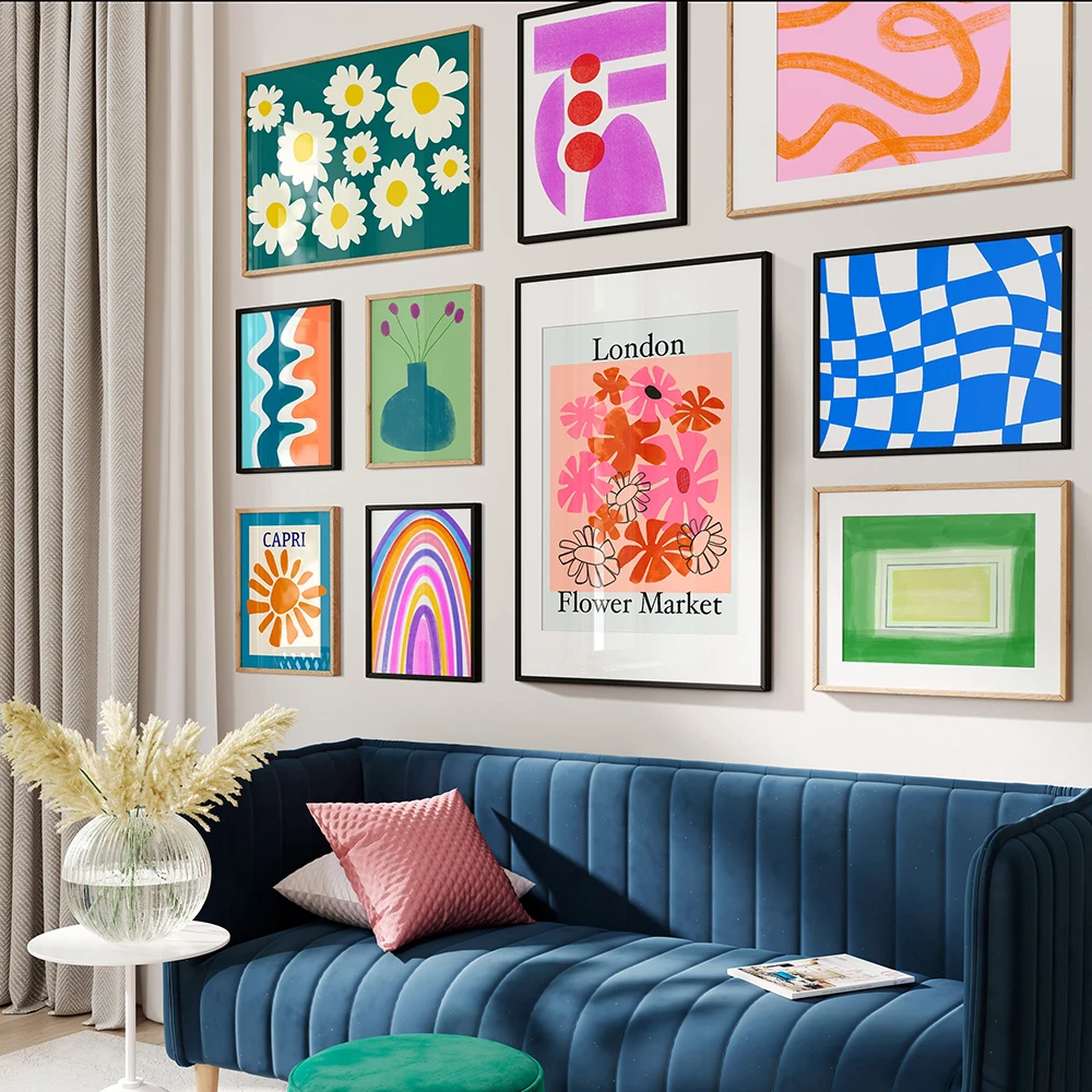 Resin Art Wall Decor - Arte Murale Astratta Moderna e Colorata,