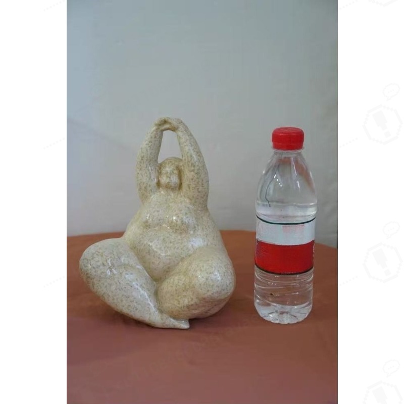 Resin Art Table Top - Statuetta Artigianale in Resina Effetto Arenaria,