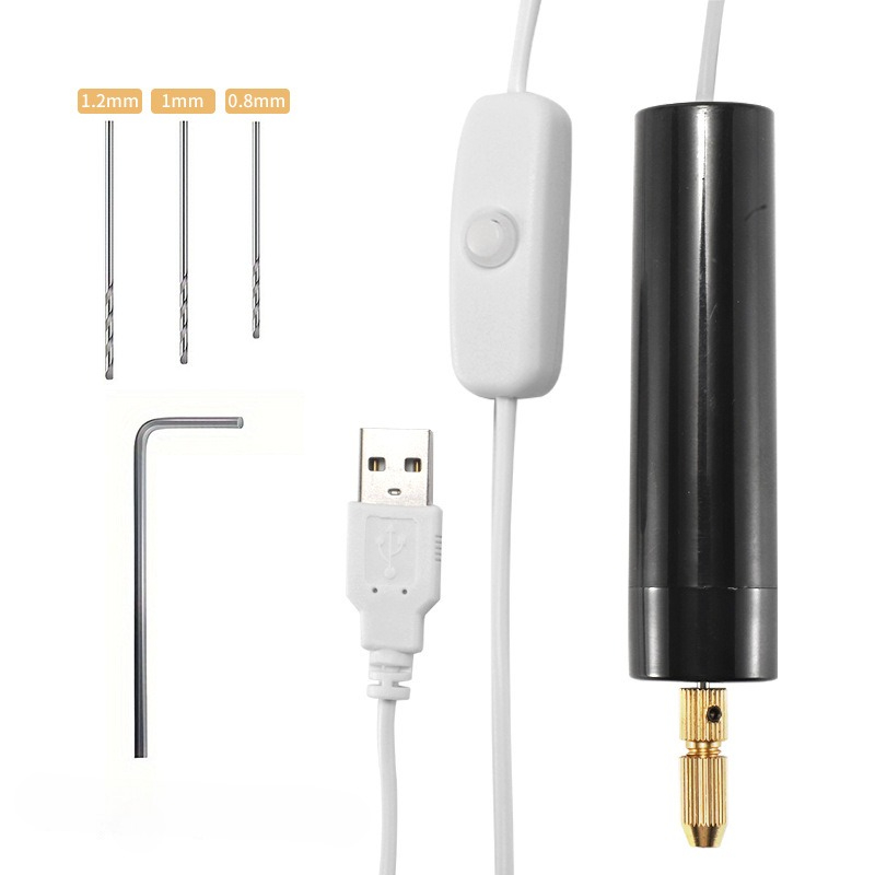 Resin Art Tool Kit - Mini Trapano Elettrico Portatile USB, Utensile
