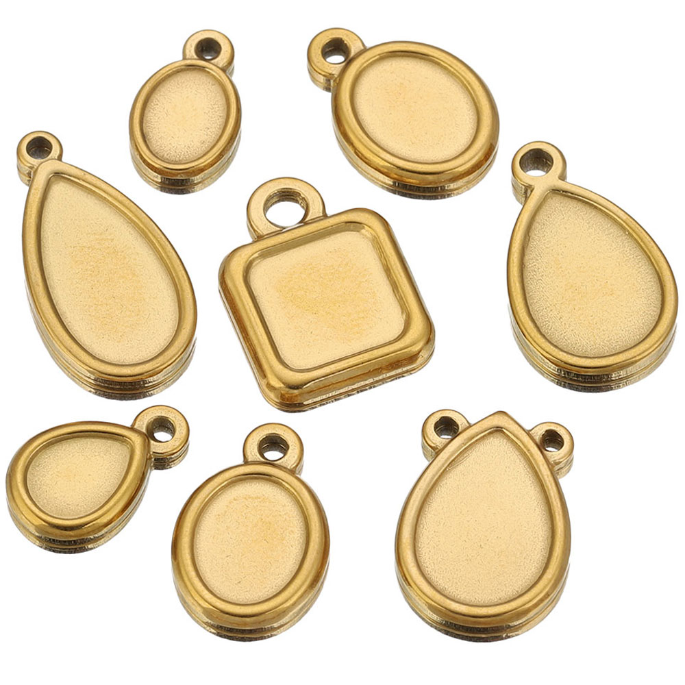 Resin Art Jewellery Kit - 5 Pezzi Base per Ciondoli in