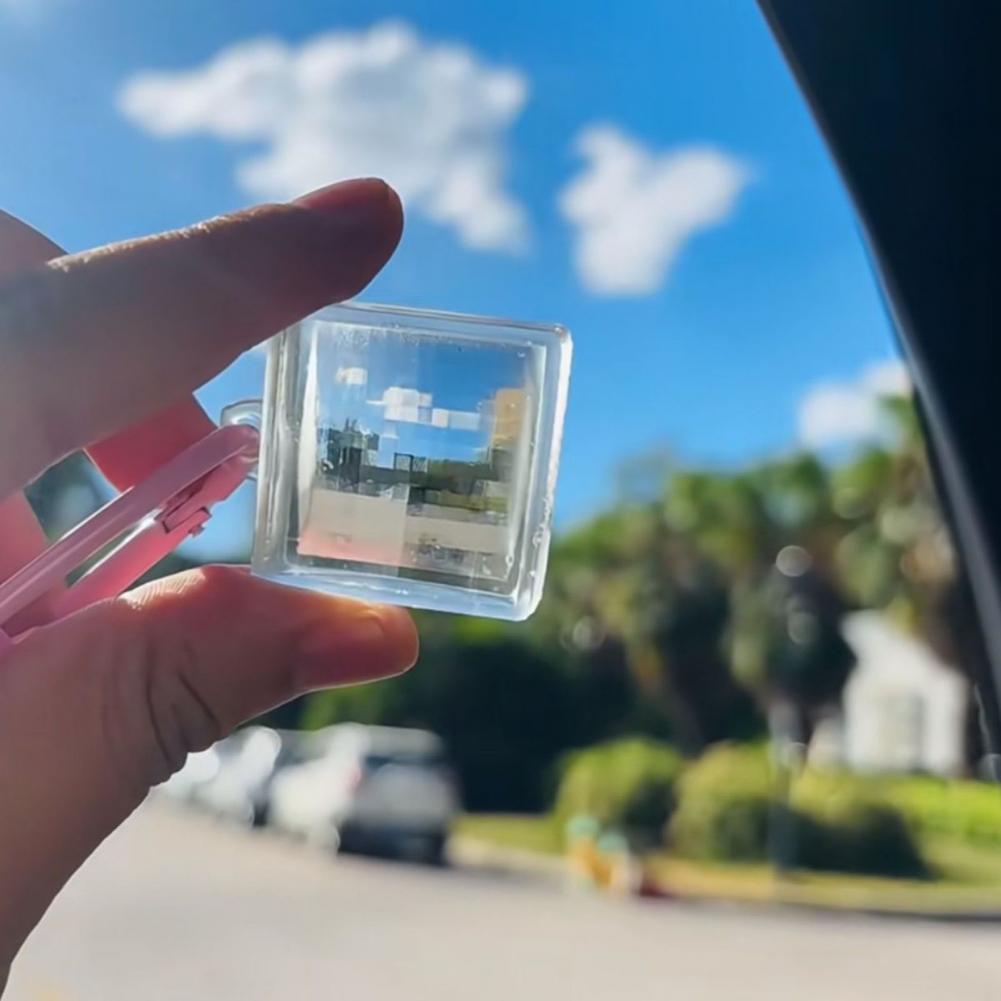 Resin Art Design Keychain - Ciondolo per Borsa Stile Pixel, Portachiavi