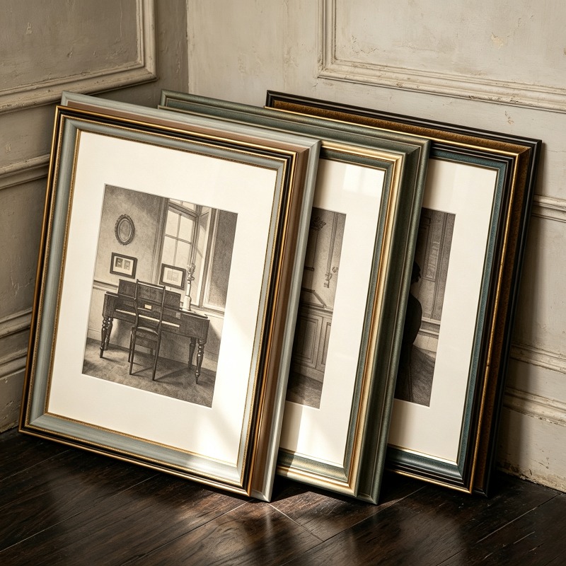 Resin Art Table Top - Cornice Vintage A4 6‑10 Pollici Stile