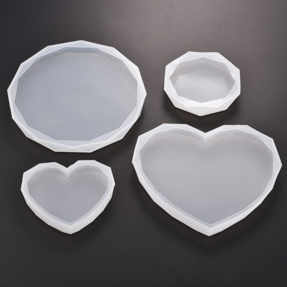 Resin Art Heart - Stampo in silicone per sottobicchiere in
