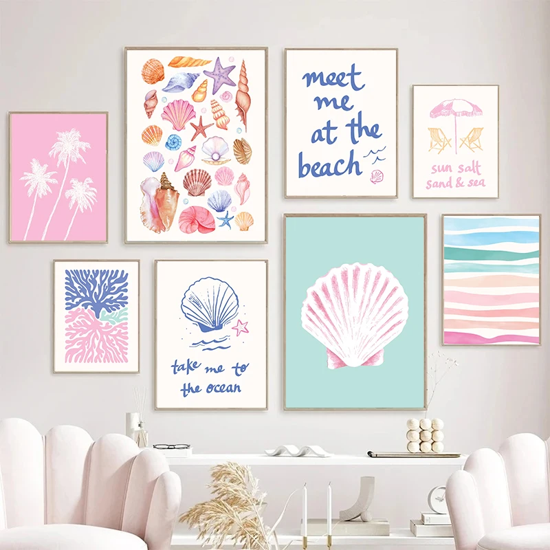 Resin Art Wall Decor - Quadri da parete con arte costiera,