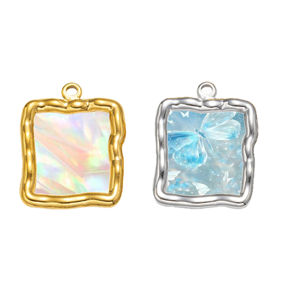 5 pendenti con castone rotondo - Resin Art Heart recensione e prezzo