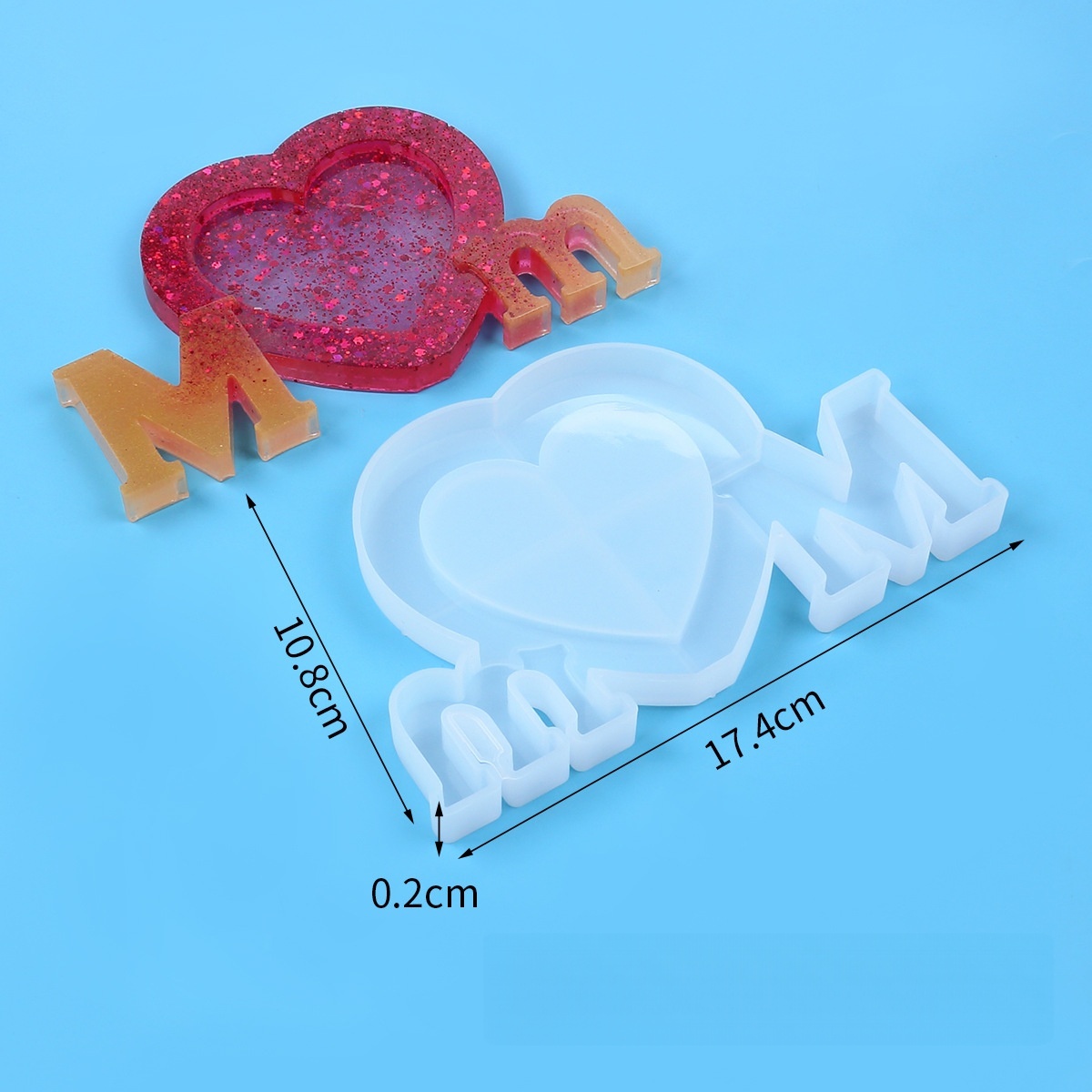 Stampo in Silicone per Resina  - Resin Art Heart recensione e prezzo