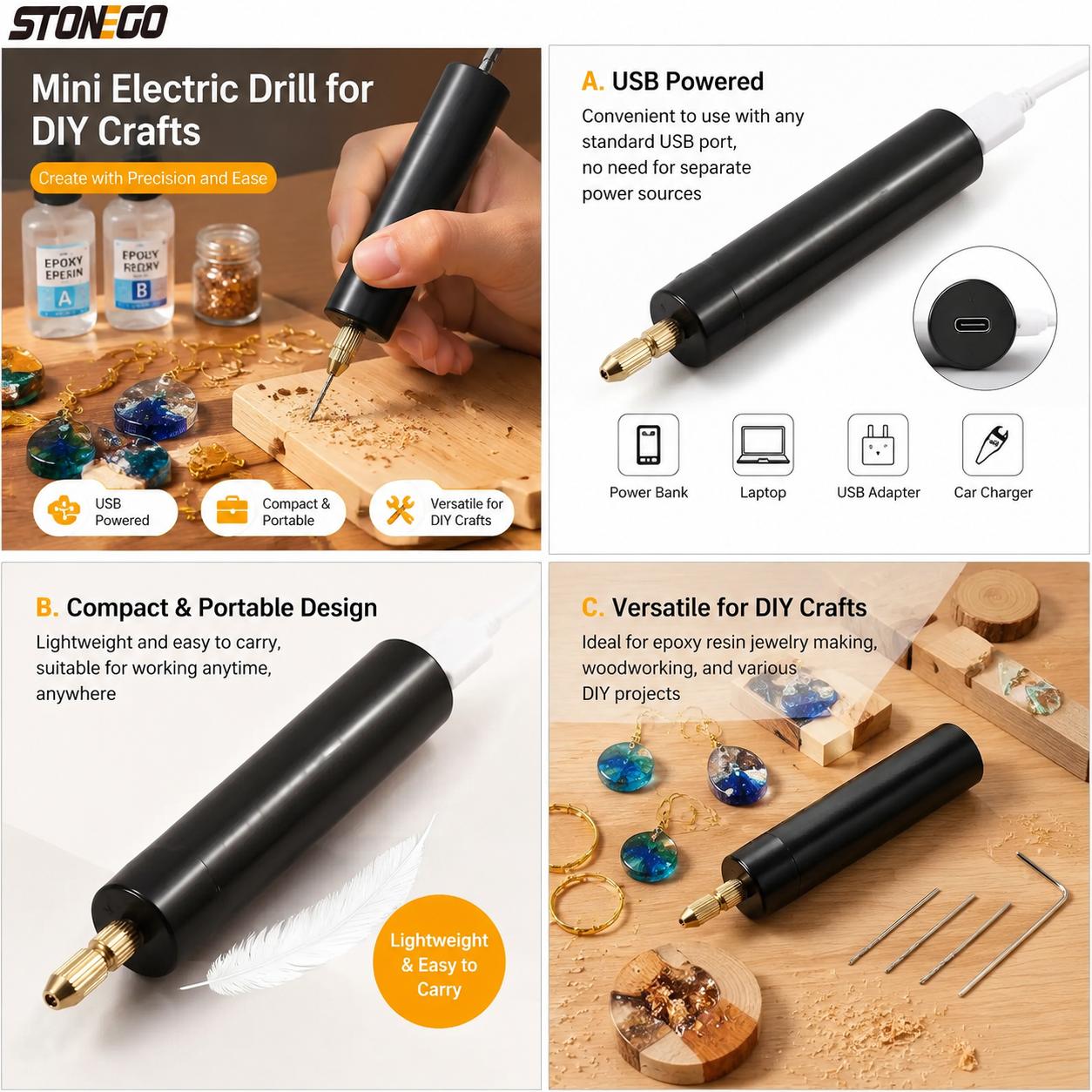 Mini Trapano Elettrico Portati - Resin Art Tool Kit recensione e prezzo