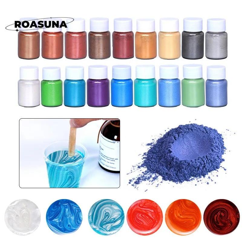 24 colori polvere di perla di  - Pearl Powder Resin recensione e prezzo