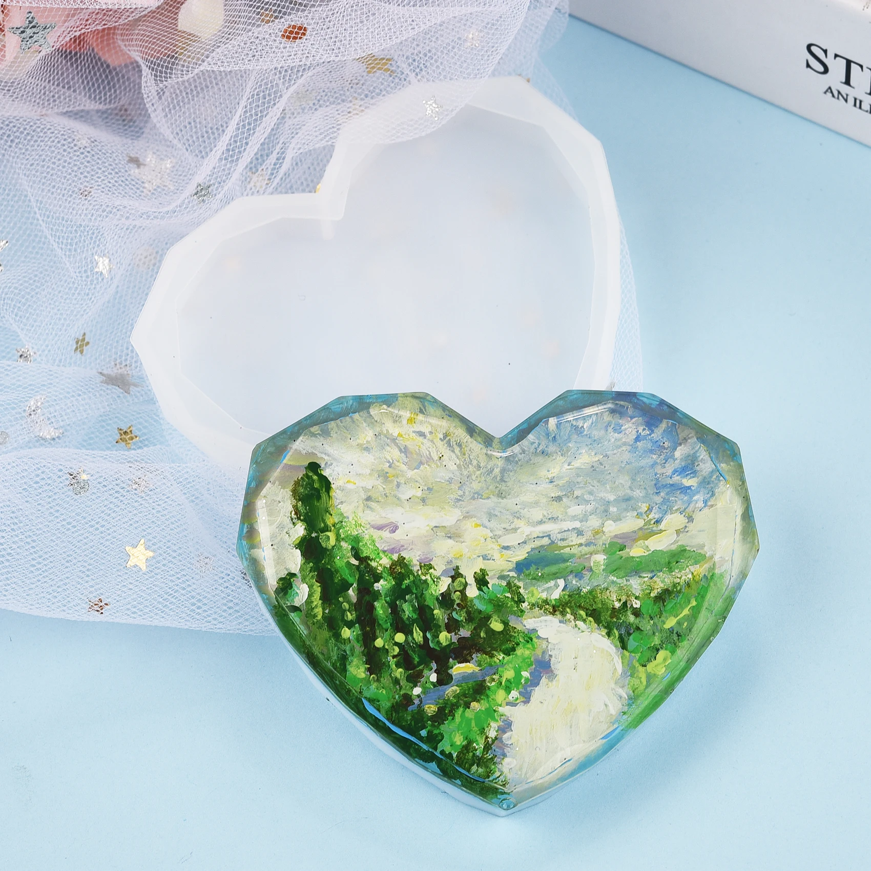 Stampo in silicone per sottobi - Resin Art Heart recensione e prezzo