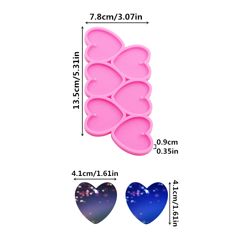 GJ-226 Stampo in silicone per  - Resin Art Heart recensione e prezzo