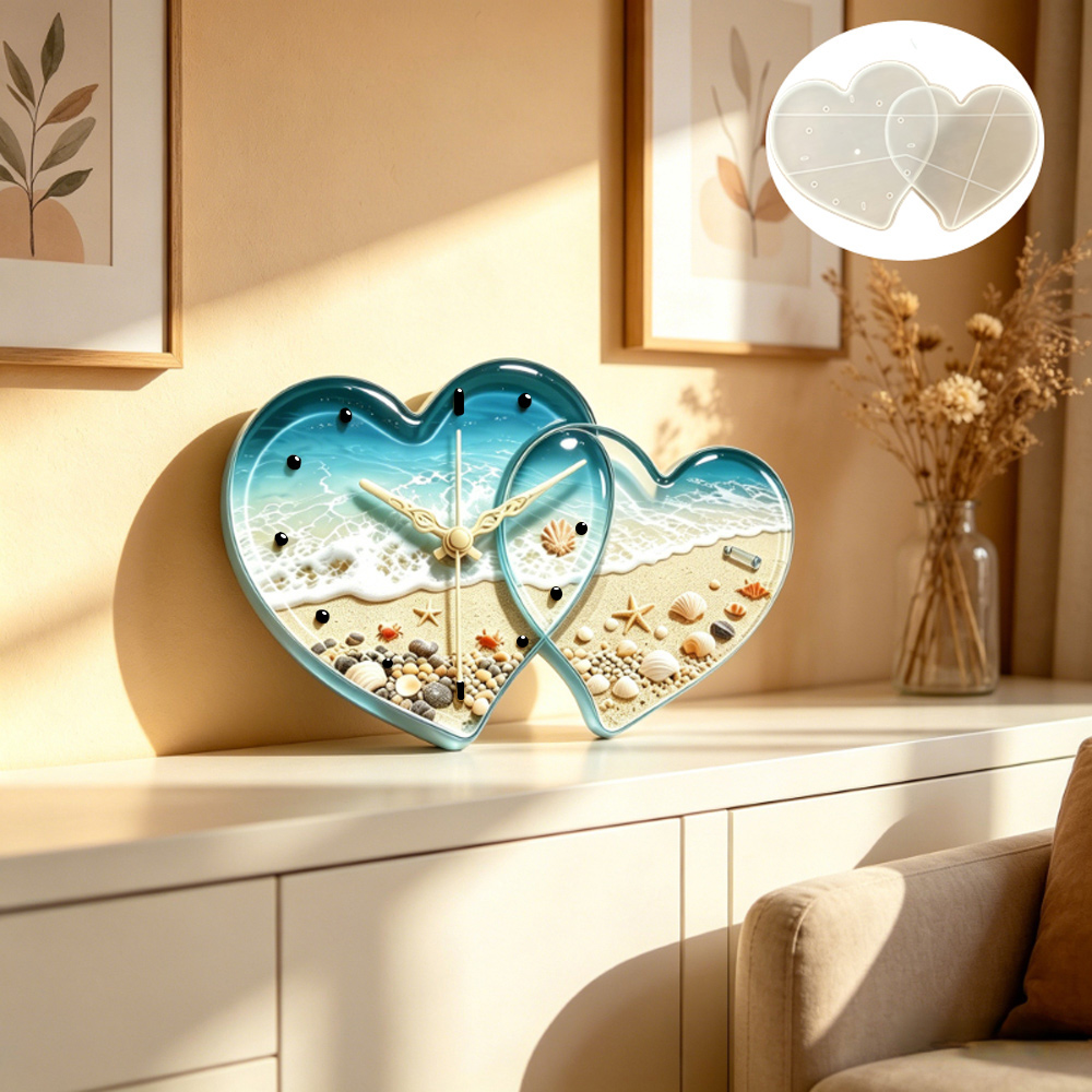 Stampo in resina siliconica a  - Resin Art Heart recensione e prezzo