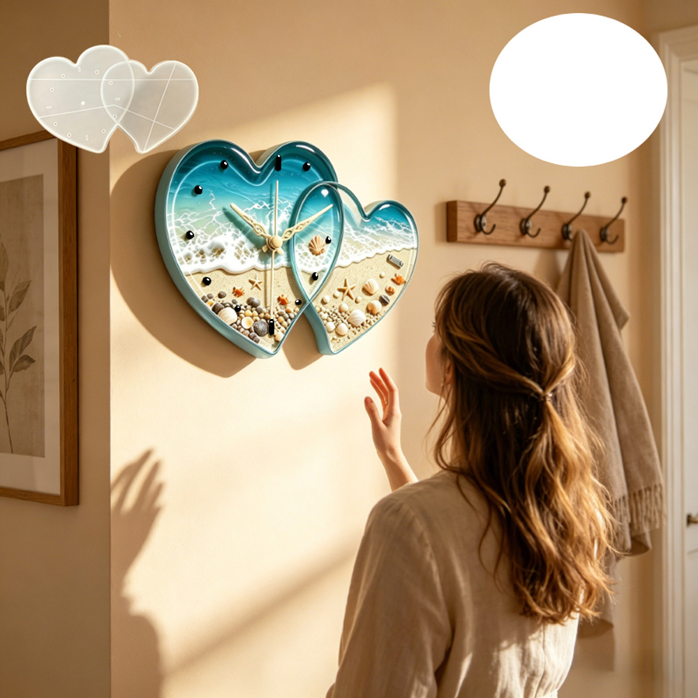 Stampo in resina siliconica a  - Resin Art Heart recensione e prezzo